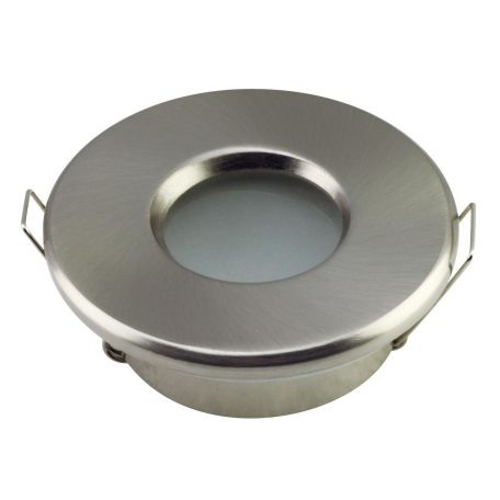 LANDLITE HD-909A, Max 6W, LED recessed downlight, with 5W 2700K GU10 LED lamp and socket, for use in bathroom Zone 3, color: matt chrome