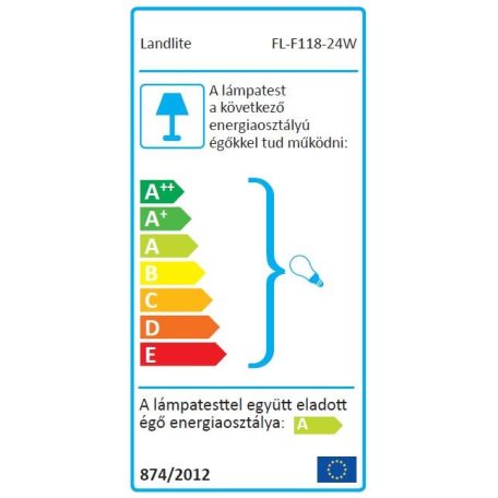 LANDLITE FL-F118-24W, 1X24W 118mm/R7s, reflector (CFLs included), white