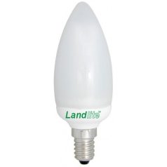   LANDLITE EIC/M-5W E14 230V 2700K 8000 hour, candle form, CFL (energy saving lamp)