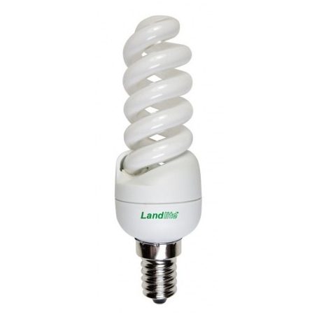 LANDLITE ELHS-11W E14 C04 230V, 8000 hour, 2700K, mini spiral, CFL (energy saving lamp)