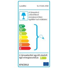   LANDLITE SL-F118-24W, 1X24W 118mm/R7s, reflector (CFLs included), with motion sensor, white