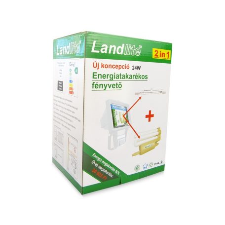 LANDLITE SL-F118-24W, 1X24W 118mm/R7s, reflector (CFLs included), with motion sensor, white