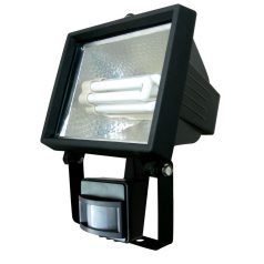  LANDLITE SL-F118-24W, 1X24W 118mm/R7s, reflector (CFLs included), with motion sensor, black