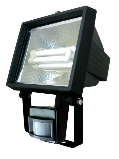 LANDLITE SL-F118-24W, 1X24W 118mm/R7s, reflector (CFLs included), with motion sensor, black