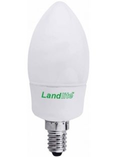   LANDLITE D-EIC-E14-9W E14 230V 2700K 10000hour, candle form (DIMMABLE energy saving lamp)