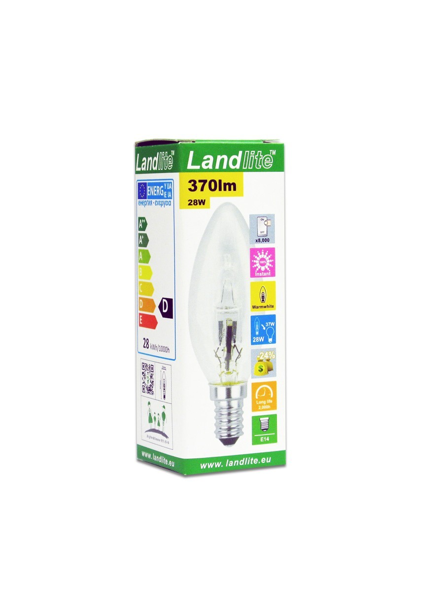 LANDLITE HSL-C35-28W, 230V halogen lamp E14 socket (dimmable