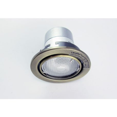 LANDLITE KIT-60A-3, 3pcs 13W GU10 230V white CFL (energy saving lamp), rotateable design, downlight KIT antiq