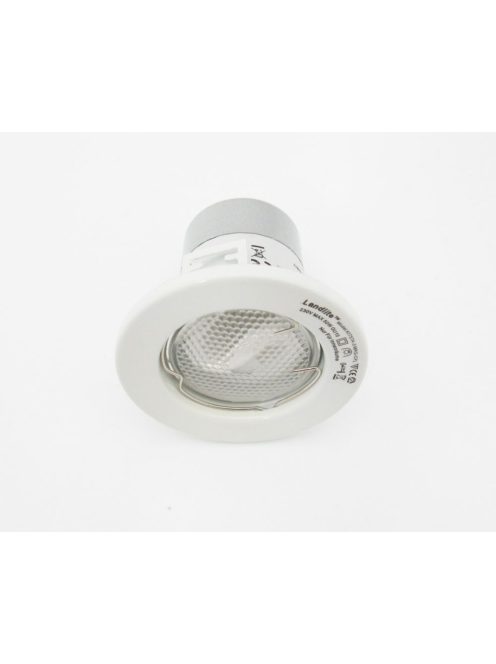 LANDLITE KIT-57-3, 3pcs 13W GU10 230V white CFL (energy saving lamp), fix design, downlight KIT (3 pcs-os KIT