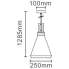 LANDLITE MAGSUS-A001, E27 Max 60W, Pendant Light, black