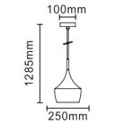 LANDLITE MAGSUS-B003, E27 Max 60W, Pendant Light, white