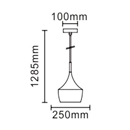 LANDLITE MAGSUS-B003, E27 Max 60W, Pendant Light, white