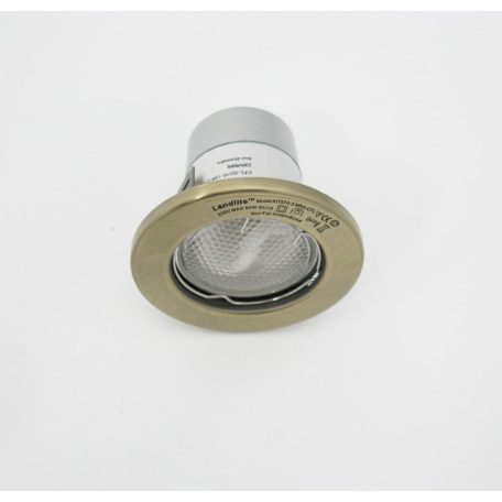 LANDLITE KIT-57-3, 3pcs 13W GU10 230V white CFL (energy saving lamp), fix design, downlight KIT (3 pcs-os KIT
