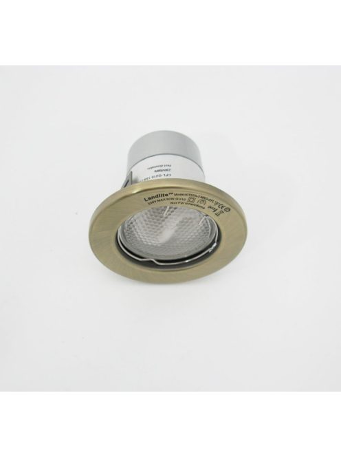 LANDLITE KIT-57-3, 3pcs 13W GU10 230V white CFL (energy saving lamp), fix design, downlight KIT (3 pcs-os KIT