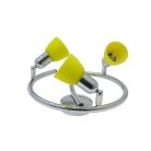 LANDLITE CLE-430A spot lamp, 3x60W, yellow shade, chrome