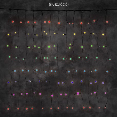 LANDLITE 24V CL-10X36-2X2M-24V/C, 10-thread x 36db 4mm lamp, 50W, outdoor light curtain, lamp color: multi co
