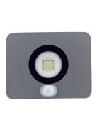 LANDLITE LED-FL-20W/MCL, 3000K warm white, grey, 20W LED Floodlight with motion sensor