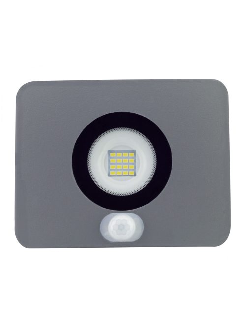 LANDLITE LED-FL-20W/MCL, 3000K warm white, grey, 20W LED Floodlight with motion sensor