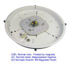 LANDLITE LED-MZ001-145B-18W, 3000K warm white, Replacement LED module lamp for wall and ceiling light