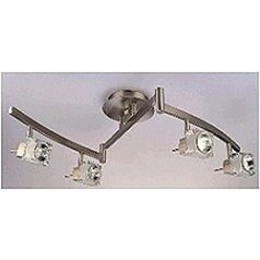   LANDLITE SOLAR-4C3 modern ceiling lamp 50W 230V 4xGU10 matt chrome