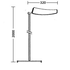 LANDLITE DD FLORA OLF-138DD, 1x38W Office Lamp