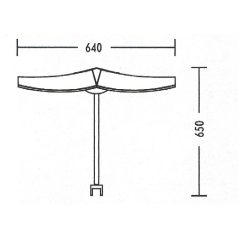 LANDLITE DD OFFIA 2X38W (OLS-238DD), Office Lamp