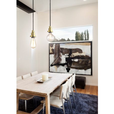 LANDLITE PL-M-046, E27 Max 60W, 2m cable, color: black,   Pendant Light 