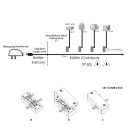 LANDLITE LED-G11-5X0.5W, light blue crystalbrick lamp KIT