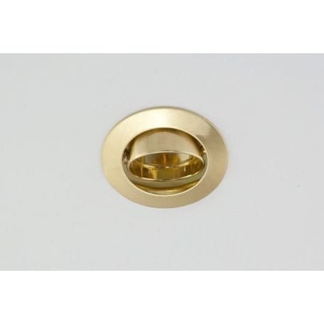 LANDLITE DL-41, 1xMR11 max 35W 12V G4 halogen lamp, rotateable design, single downlight lamp, mat brass