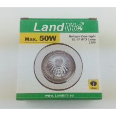   LANDLITE DL-57 230V max 50W, fix design, single downlight, white
