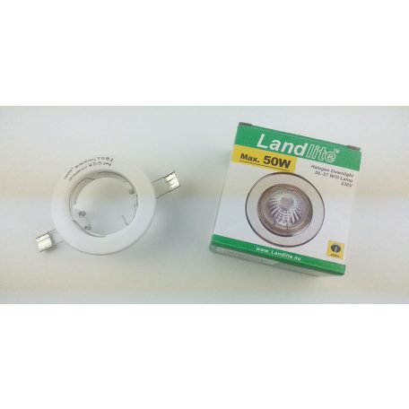 LANDLITE DL-57 230V max 50W, fix design, single downlight, white