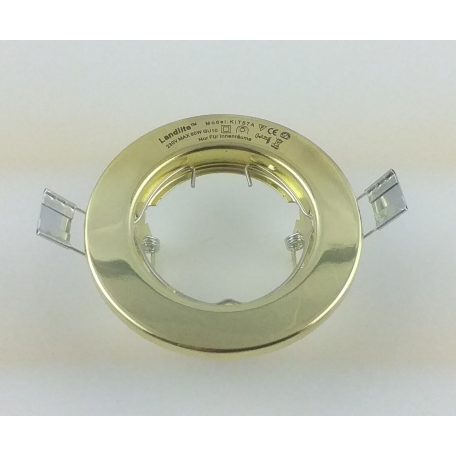 LANDLITE DL-57 230V max 50W,  fix design, single downlight, brass