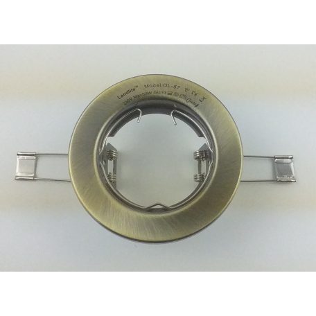 LANDLITE DL-57 230V max 50W, fix design, single downlight, antique bronze