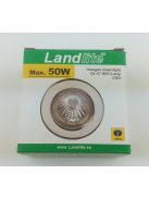LANDLITE DL-57 230V max 50W, fix design, single downlight, antique bronze