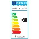 LANDLITE LED, E27, 5W, A60, 280lm, 3000K, pear shaped bulb (LDM-A60-5W)