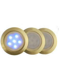   LANDLITE LED-GR01-3x1,2W, 3pcs SET, transformer, metallic colors: gold, matte, LED color: 7 color changing, I