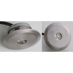   LANDLITE LED-02-4X1,0W, 4pcs 1,0W LED 12V, downlight KIT (4 pcs-os LED KIT), LED:blue, downlight: matt chrome