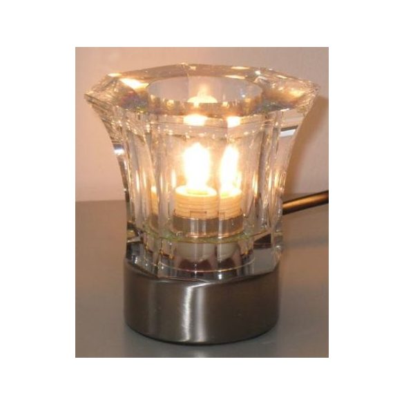  LANDLITE CRISPY/1TB kristály asztali lámpa, G9, max. 1x40W, halogén fényforrással
