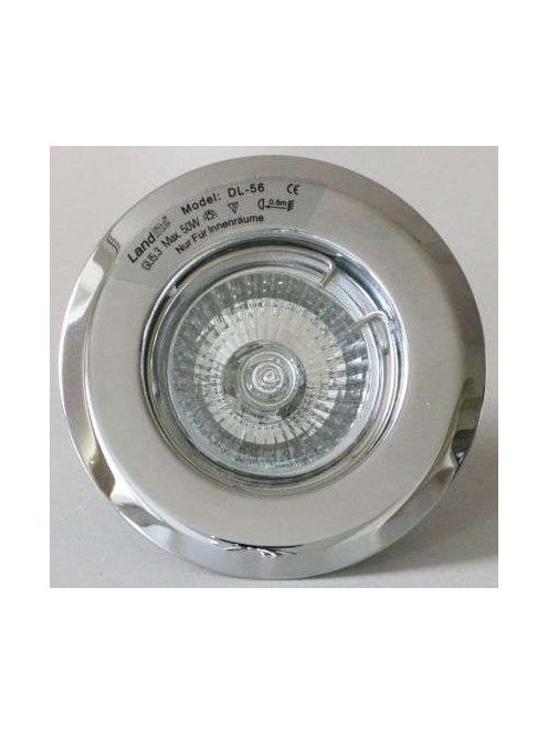 LANDLITE DL-56, 1x max 50W (a variety of light bulbs can be used), fix design, single downlight lamp, brass