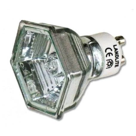 LANDLITE 230V halogen lamp, MRG-C 230V GU10 HEXAGON 50W