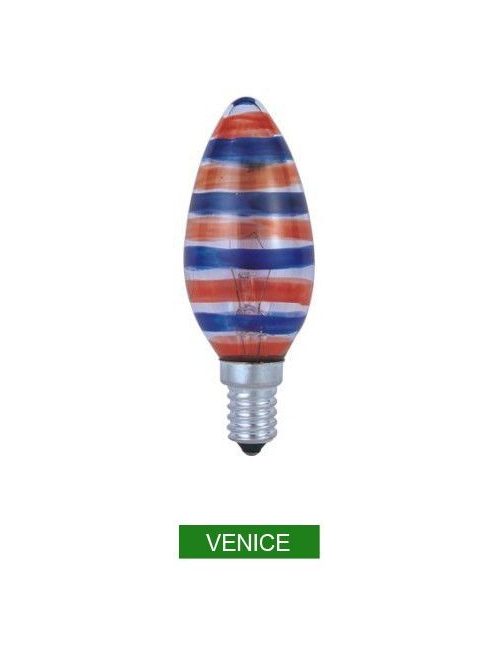 LANDLITE 1pcs colour electric bulb VENICE, E14, 25W 