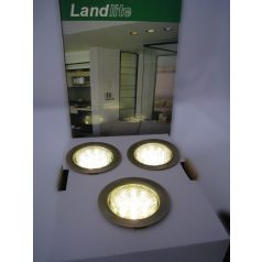   LANDLITE LED-06D-3X1,0W, 3pcs 1,0W LED 12V, downlight KIT (3 pcs-os LED KIT), LED: white, lámpa: antique bron