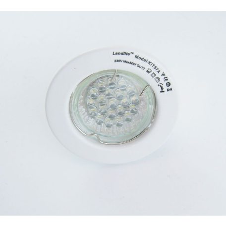LANDLITE KIT-57-3, 3pcs 1,5W GU10 230V white LED lamp, fix design, downlight KIT (3 pcs LED KIT) white