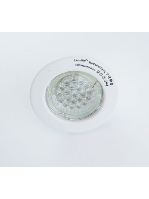 LANDLITE KIT-57-3, 3pcs 1,5W GU10 230V white LED lamp, fix design, downlight KIT (3 pcs LED KIT) white