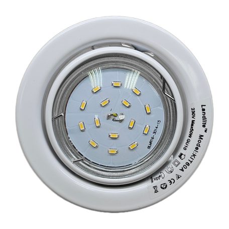 LANDLITE KIT-60-3, 3pcs 1,5W GU10 230V white LED lamp, rotateable design, downlight KIT (3 pcs LED KIT) white