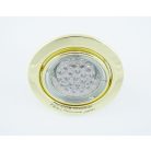 LANDLITE KIT-60-3, 3pcs 1,5W GU10 230V white LED lamp, rotateable design, downlight KIT (3 pcs LED KIT) brass