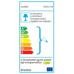   LANDLITE KIT-60-3, 3pcs 1,5W GU10 230V white LED lamp, rotateable design, downlight KIT (3 pcs LED KIT) brass