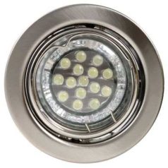   LANDLITE KIT-60-3, 3pcs 1,5W GU10 230V white LED lamp, rotateable design, downlight KIT (3 pcs LED KIT) chrom