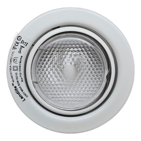 LANDLITE KIT-60-3, 3pcs 7W GU10 230V white CFL (energy saving lamp), rotateable design, downlight KIT white