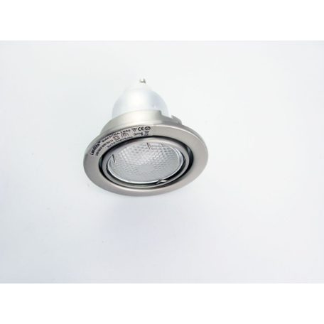 LANDLITE KIT-60-3, 3pcs 7W GU10 230V white CFL (energy saving lamp), rotateable design, downlight KIT mat chr