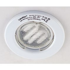   LANDLITE KIT-57-3, 3pcs 7W GU10 230V white CFL (energy saving lamp), fix design, downlight KIT (3 pcs-os KIT)